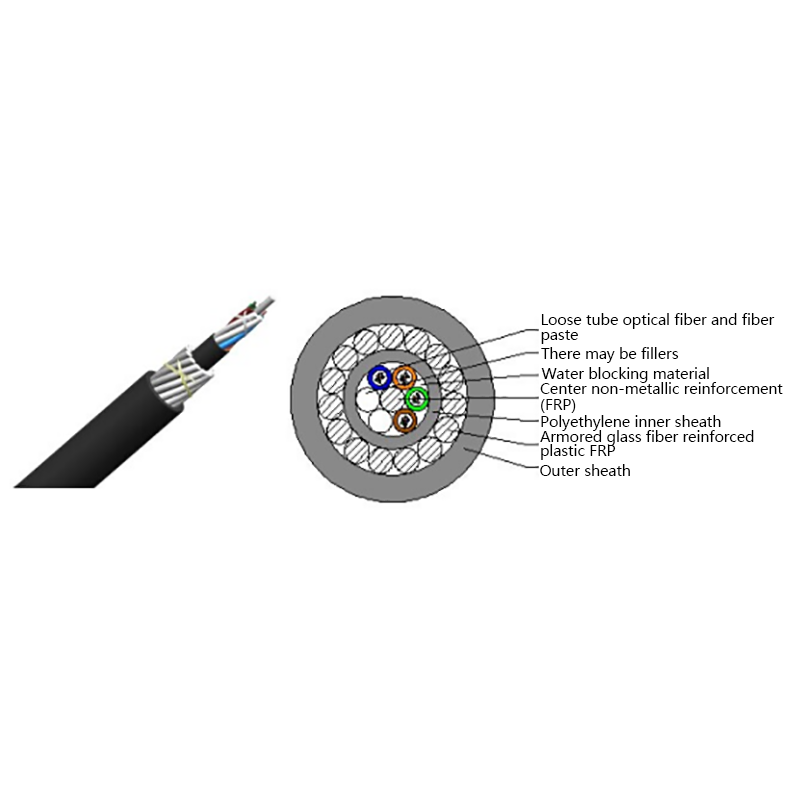 Kabel optik anti hewan pengerat non-logam