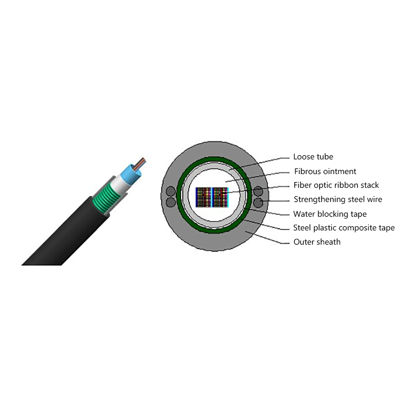 Kabel Pita Serat Optik Luar Ruangan Tabung Pusat GYDXTW